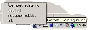 Programmets funktionalitet: Programmets vigtigste funktioner er at registrere, hvornår der er kommet post, pakker, og om der er tændt lys ved postkassen.