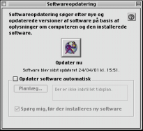 Hvordan kan jeg opdatere computerens software? Med kontrolpanelet Softwareopdatering kan du få de nyeste opdateringer og softwareversioner.