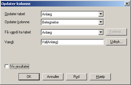 Her vises et eksempel med brug af funktionen: Anlægsliste i MapInfo med 024 -format. Numerisk værdi: Val() Det I ønsker er at få anlægsnummeret eller evt.