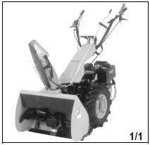 3. Tekniske karakteristika Den tohjulede traktor (fig. 1) er designet til, at arbejde med fræser.