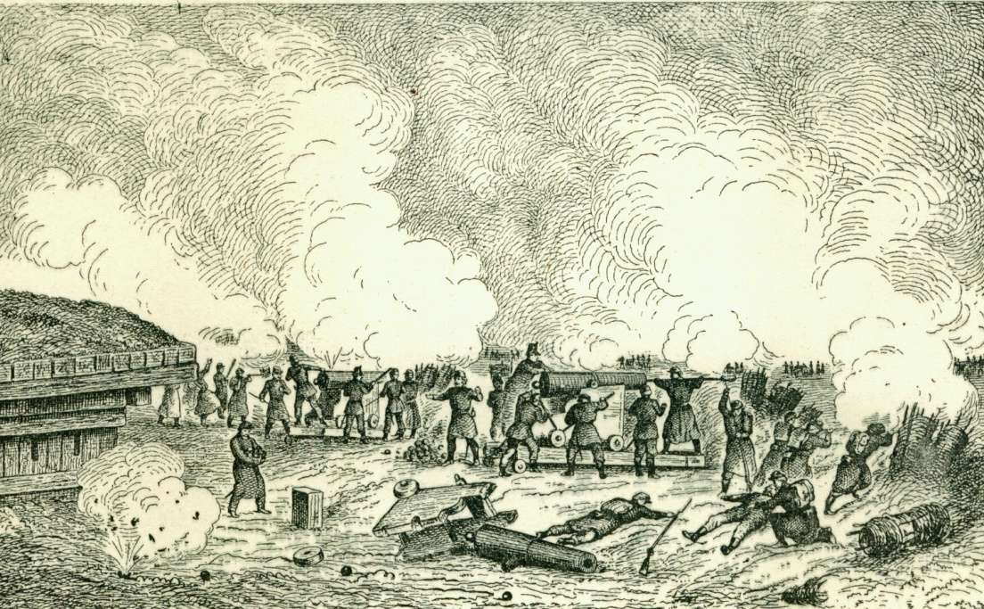 Preusserne forsøgte den 2. februar 1864 overgang over Slien ved Mysunde, men blev under hårde kampe slået tilbage. Den 3.