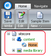 Når denne er valgt vises menublokken "View". Editor knappen i "View" menublokken giver mulighed for at vise eller skjule redigeringsformer.