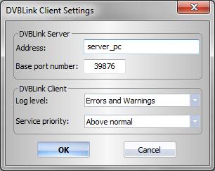 DVBLink Network Client Installation For at installere DVBLink Network Client på en netværks computer, skal du køre DVBLinkNetworkClient.msi.