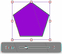 Du ændrer udseende på talebobler og billedtekster på følgende måde: mm Vælg figuren, og gør et af følgende: ÂÂ Du gør hjørner mere firkantede ved at trække det blå redigeringspunkt på dets bredeste