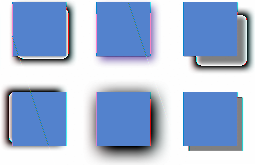 3 Vælg Skygge for at føje en skygge til objektet. Fravælg Skygge for at fjerne en skygge. Vælg afkrydsningsfeltet for at føje skygge til et valgt objekt. Juster skyggens farve i farveområdet.
