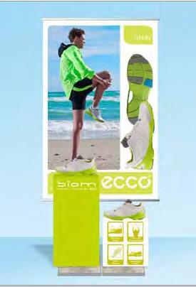 Til hver sæsonkampagne udgiver ECCO en Support Book, som er en bog, hvor de ansatte i butikkerne fx kan læse om baggrunden for kampagnen, se en markedsføringsplan og se, hvordan vinduerne skal