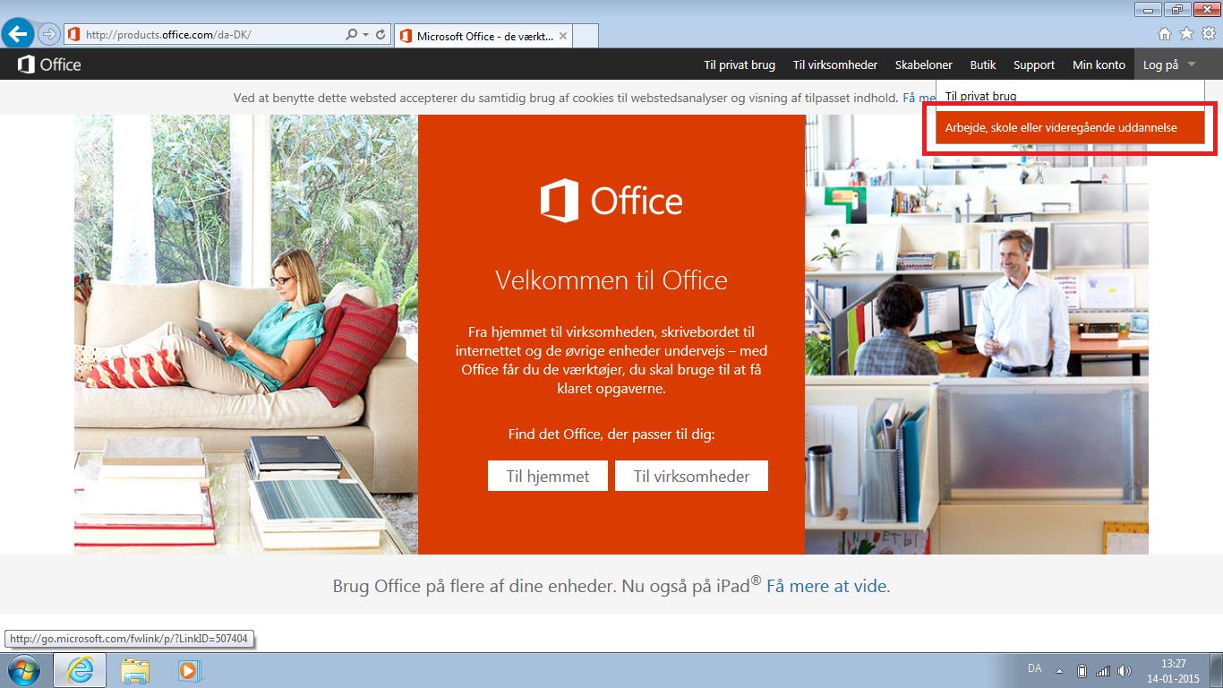 1 Office 365 førstegangs login For at komme i gang med at bruge Office 365 første gang, skal dit login opsættes. I denne proces kan du blive stillet nogle standardspørgsmål ang.