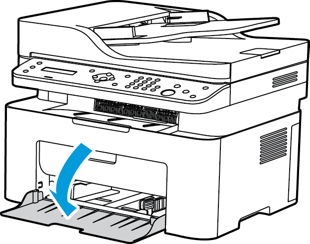 Ilægning af papir Ilægning af papir Magasin 1 er standard på din maskine. Der kan anvendes forskellige papirformater og -typer i magasinet.