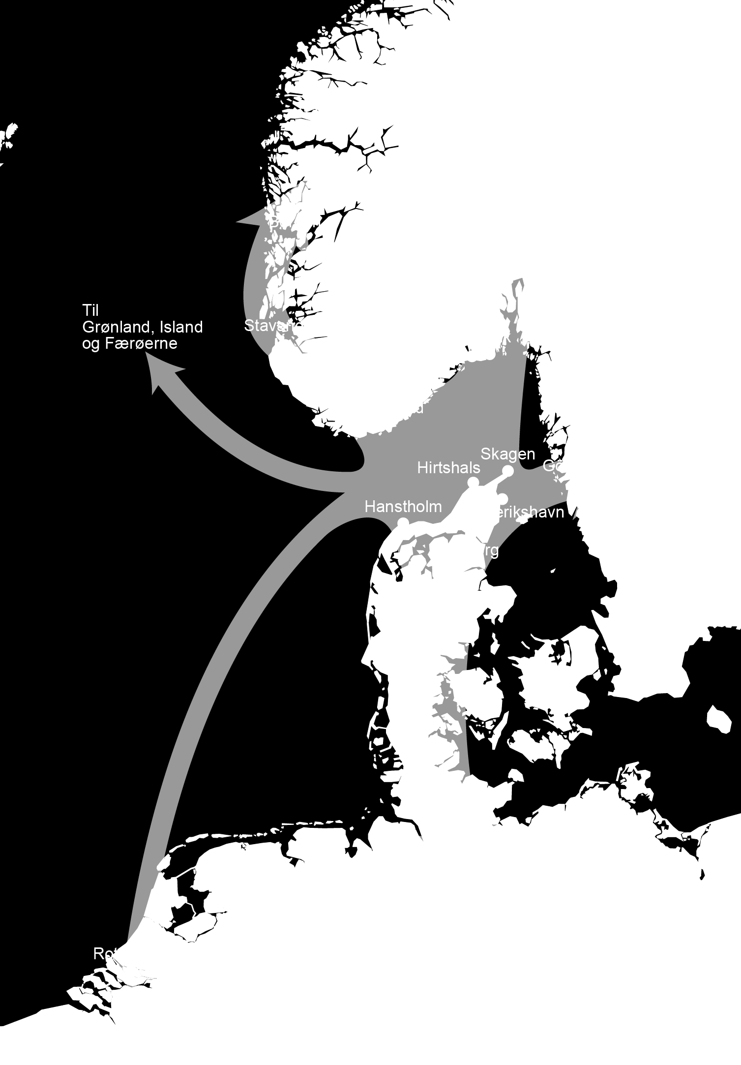 Jyllandskorridoren, Nordic Link, med færgeforbindelserne til Norge og Sverige har stor betydning for transport og handel.