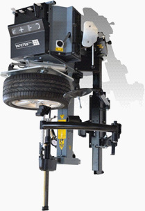 Dækmonteringsmaskine 4887 Art.nr. 4887 Single dæk maskine til værkstedet. - Vipbar tårn med pedal - Indvendig 12-23 - Udvendig 10-20 Tilbehør Hjælp og tryk arm Art.nr. 4320 Dækmonteringsmaskine 4987Pro Art.