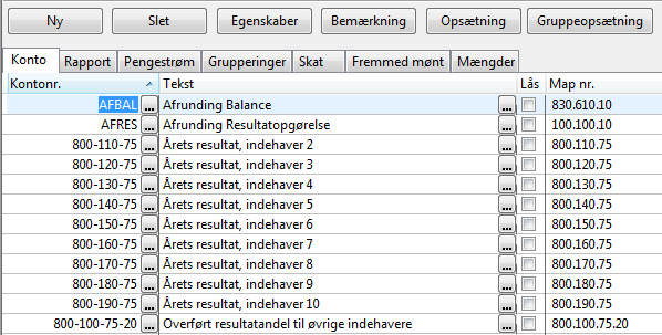 28 3.3.3 Brugermanual RI Råbalance Råbalancen indeholder en række muligheder, som er fordelt ud på en række underpunkter.