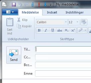 Windows Live Mail Hvordan indsætter jeg et foto? 1. Åbn Windows Live Mail. 2. Programmet åbner og undersøger, om der er nye e-mails. 3. Du skal skrive en ny e-mail. 4.