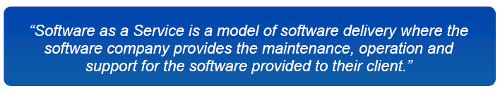 Software-as-a-Service (SaaS): Fordele: On-demand adgang til applikationer Ingen hardware eller software indkøb eller