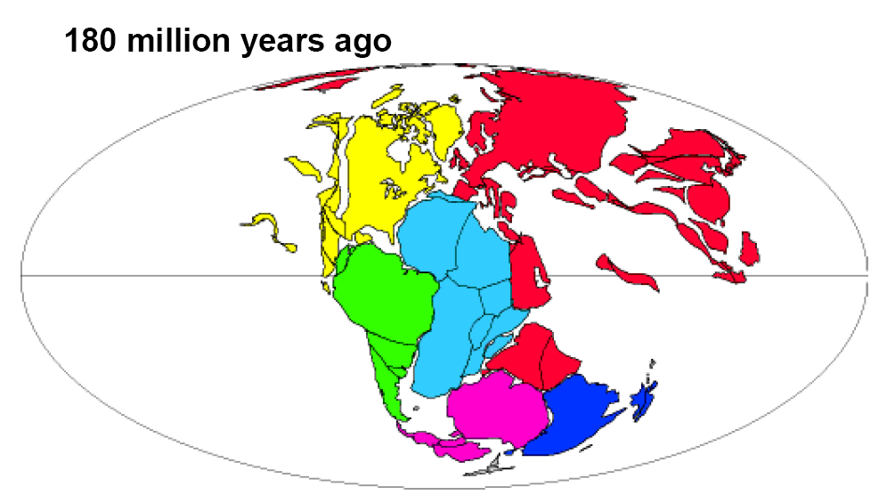 Gul = Nord Amerika Lyseblå = Afrika Mørkeblå =