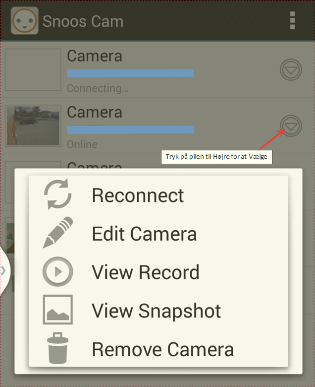 Tip: Hvis du er utålmodig så prøv Reconnect i app en Nattesyn så langt og så godt som muligt Kameraet er udstyret med automatisk omskift fra alm til nattesyn.