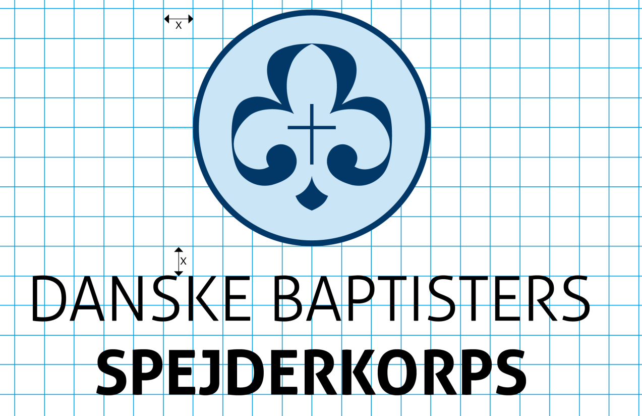 Overvejelser i forbindelse med ændring af korpsmærket Korpsmærket kan også anvendes med skriftdelen under logoet eller med teksten Baptistspejderne i stedet for Danske Baptisters Spejderkorps.