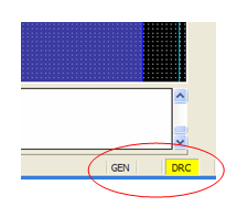 a. GEN = General Edit Application Mode, EE = Etch Edit Application Mode b. SF = Super Filter Mere om dette senere i øvelsen c. DRC = on-line DRC status 3.