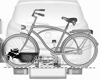 62 Opbevaring Hvis cyklen har buede pedalarme, skrues pedalarmsenheden helt ind (position 1). Sæt cyklen op på bagagebæreren.