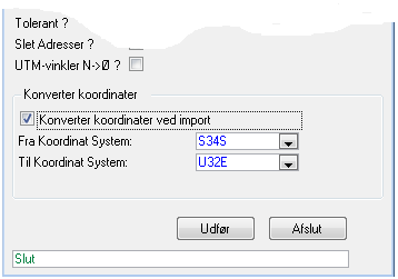 Grundkort/opmåling 6-9 Ved at ændre filnavnet fra E565.DSF til *.DSF vil programmet importere samtlige filer, som hedder noget med.dsf. - Så er du fri for at vælge hver enkelt fil til import.