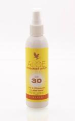 Nyhed Nyhed Nyhed Vi har fået en fantastisk solbeskytter spray faktor 30, som indeholder Aloe Vera og vitamin E for at beskytte huden mod ældning og solskader.