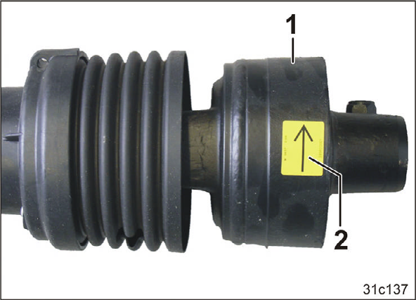 Rengøring, vedligeholdelse og reparation 12.14 Kontrol/rengøring/smøring af knastkobling (autoriseret værksted) Under normale anvendelsesforhold er knastkoblingen (Fig. 261/1) vedligeholdelsesfri.