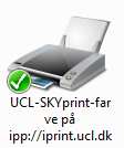 Klik OK. 4.9 Printeren kan nu ses under Enheder og Printere.