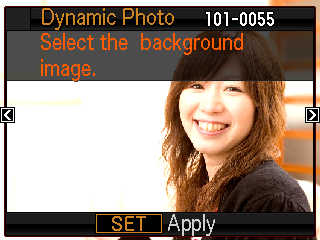 Trin 1: Optag det billede, som du ønsker at indsætte et indbygget motiv i. 1. Tag hukommelseskortet ud fra kameraet (hvis der sidder et i).