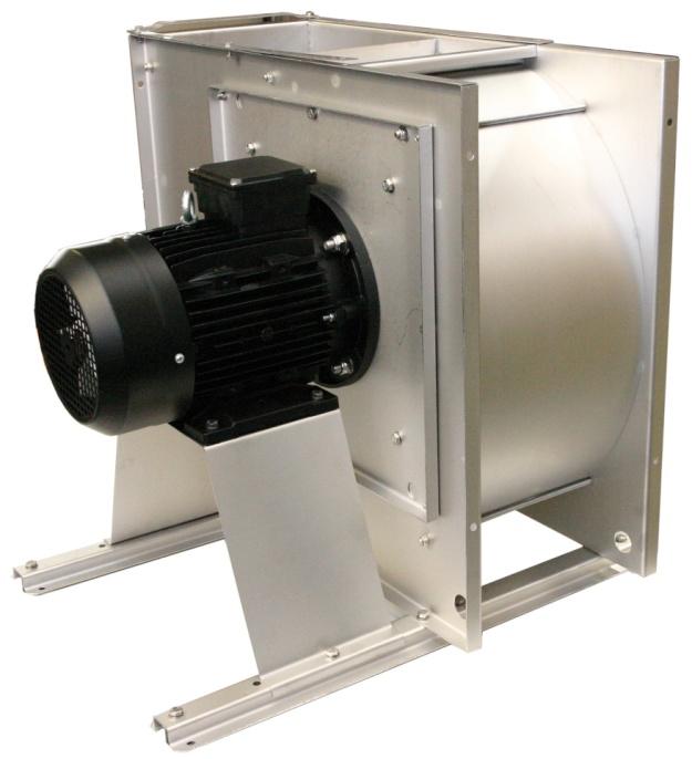 ATEX ventilator LEX/MEX Vores serie af atex ventilatorer med bagudkrummede skovle, leveres som standard med EEx e motor, men kan også levere med EEx d eller EEx de motorer.