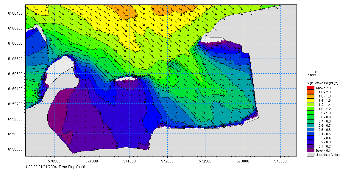Naturgenopretning af Gyldensteen Strand 7 / 17 Figur 4-2 Placering af bølgeudtrækningspunkter langs det nye digeforløb. Koter er angivet i meter i DVR90.