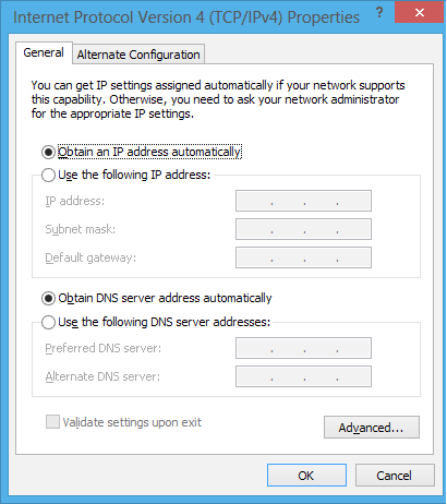 2. Højreklik fra Windows opgavebjælken på netværksikonet og klik på Open Network and Sharing Center (Åbn Netværks- og delingscenter). 3.