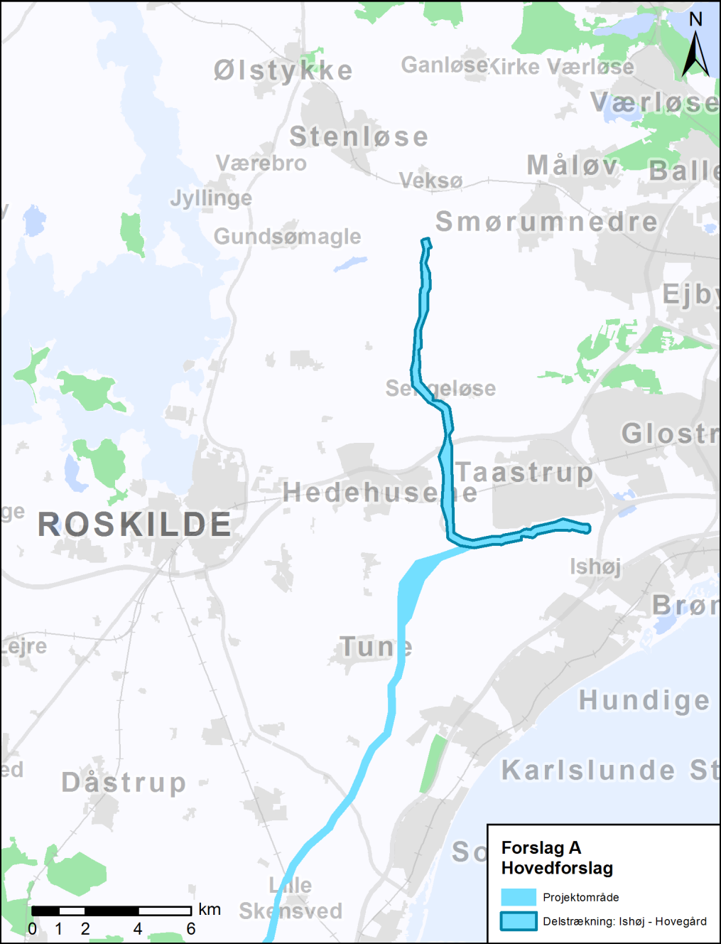 2.4 Kabelstrækningen fra station Ishøj til station Hovegård På den ca.