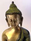 16 Varegruppe 5: 3 store Buddha kunsthåndværks statuer Beskrivelse 3 store Buddha kunsthåndværks statuer, støbt i ægte massivt messing, patineringerne er ætset i metallet. Figur 1 Vejer ca. 10 kg ca.