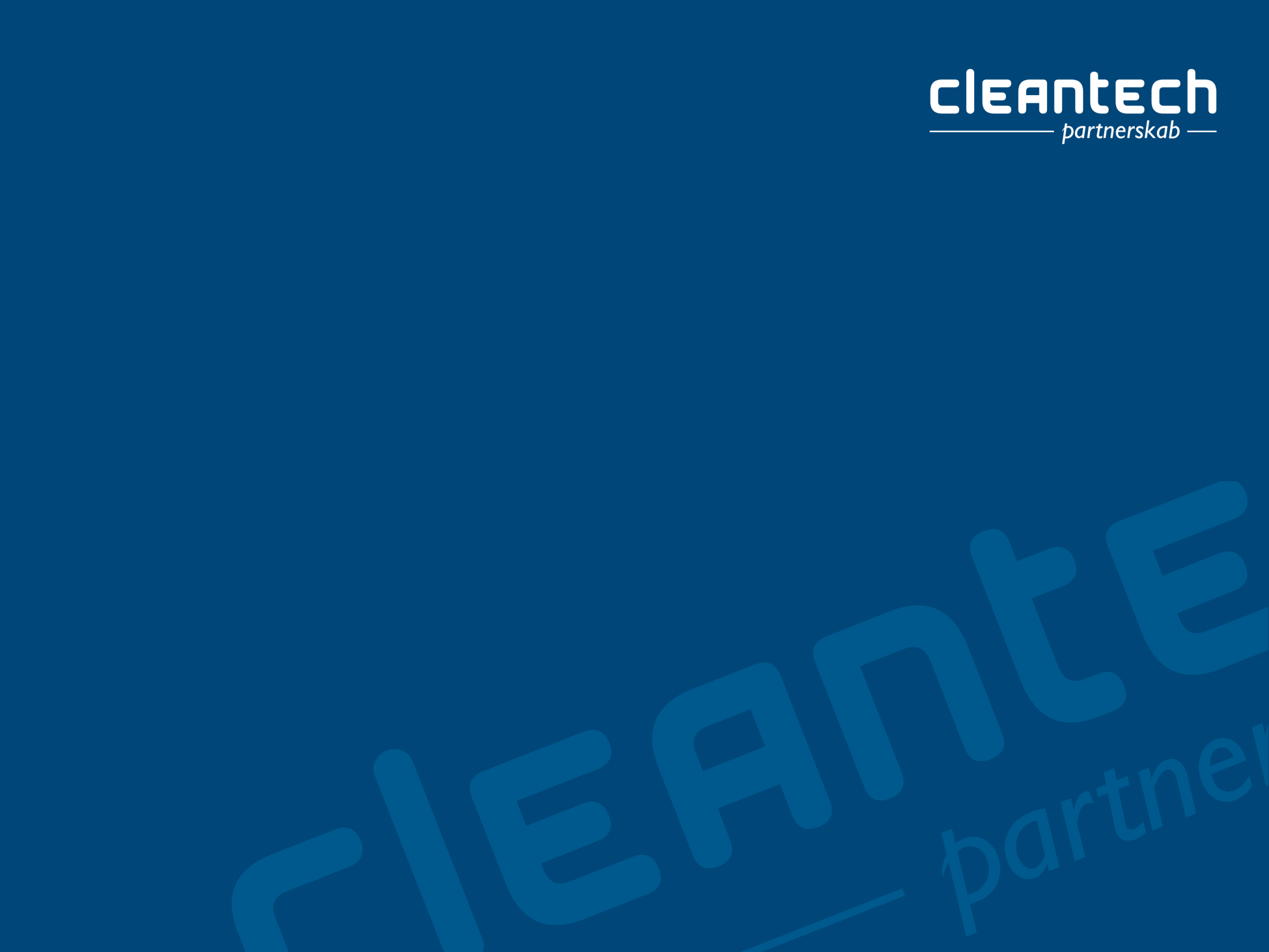 Cleantech Partnerskab