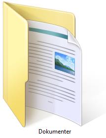 [I Win7-Denne Computer/Computer] Dokumenter billeder I mappen dokumenter gemmes som standard, hvis programmet ikke har fået andet at vide.