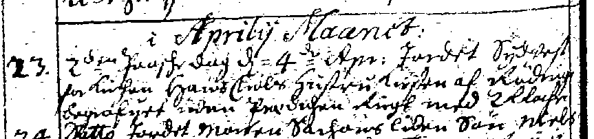 Kildemateriale (1) Kirkebøger for Stege sogn: 1670, 13.sep. trol. Hans Rasmussen og Kirsten Rasmusdtr. i Rødinge: (2) Diverse sager vedr.