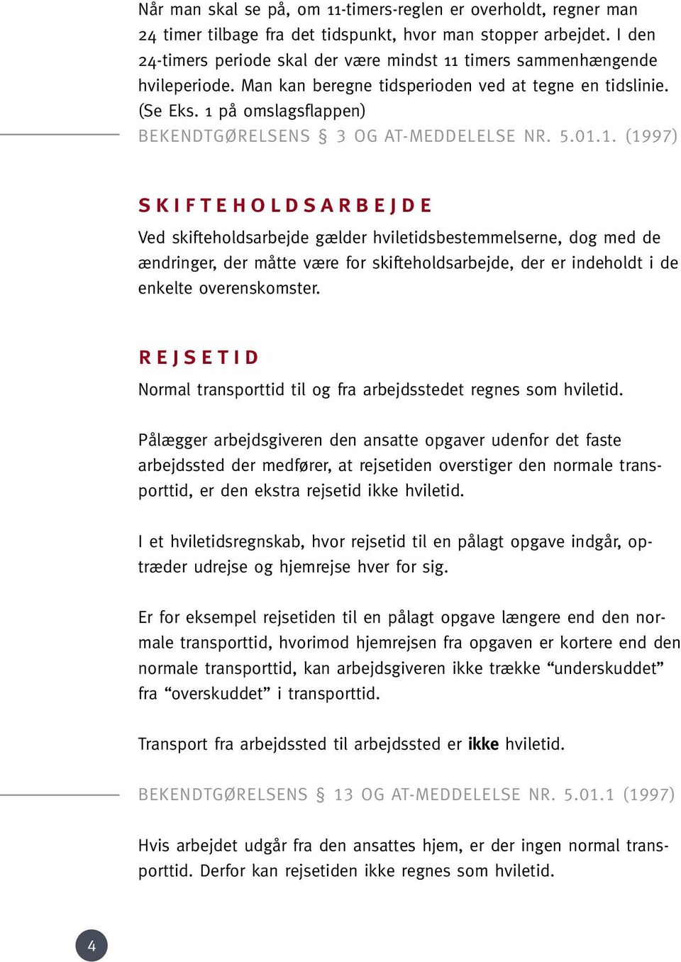 HVILETIDS- OG FRIDØGNSREGLER - PDF Gratis download