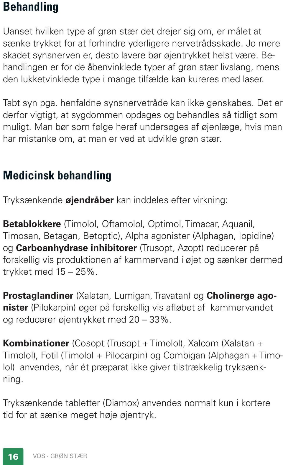 Grøn stær. (Glaukom) - PDF Gratis download