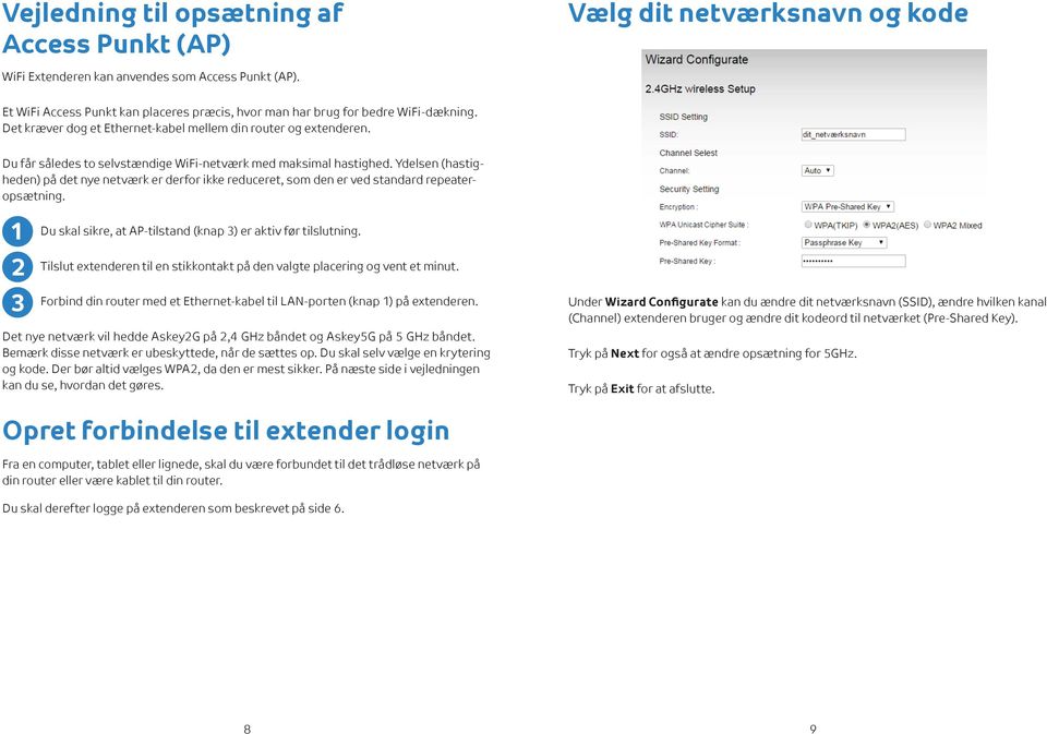 Opsætning af TDC WiFi Extender. Installationsvejledning - PDF Gratis  download
