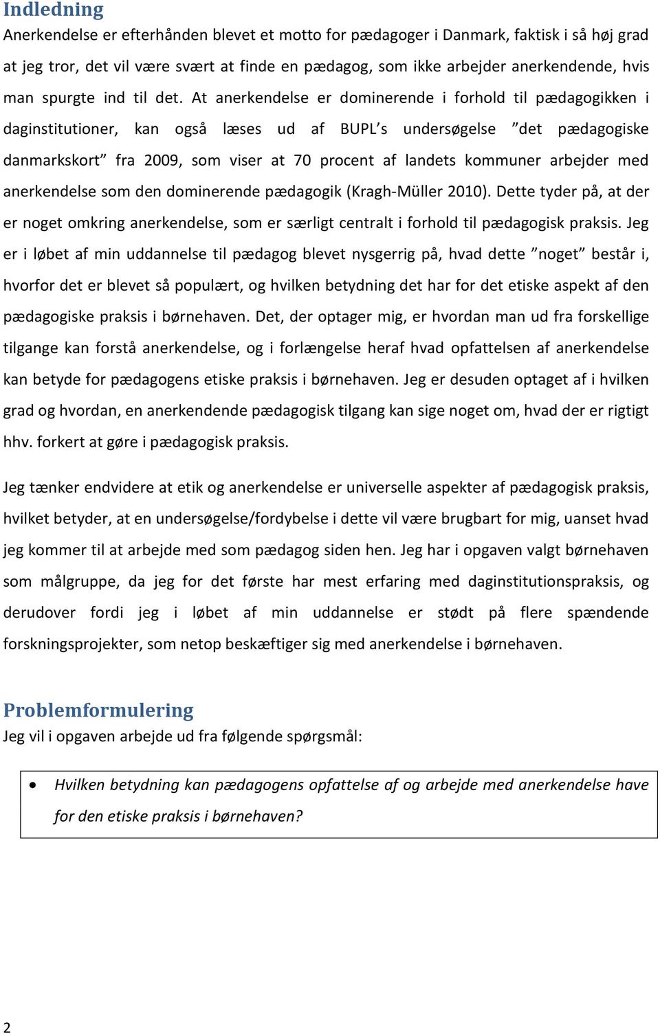 Pædagogens etiske arbejde med anerkendelse i daginstitutionen - PDF Free  Download
