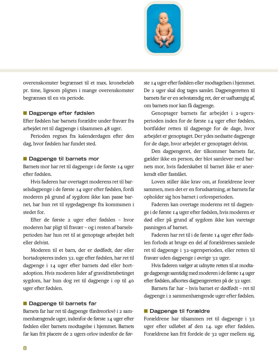 Barselsorlov. Rettigheder og pligter - PDF Gratis download