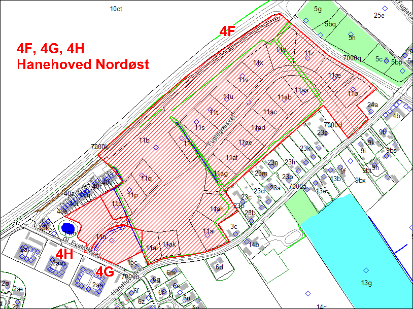 4.F, 4.G og 4.H Hanehoved Nordøst Ejerforhold Kommunalt ejet Krav m.m. Behov/beskrivelse Skal være/er klar Lokalplan Lokalplan 04.