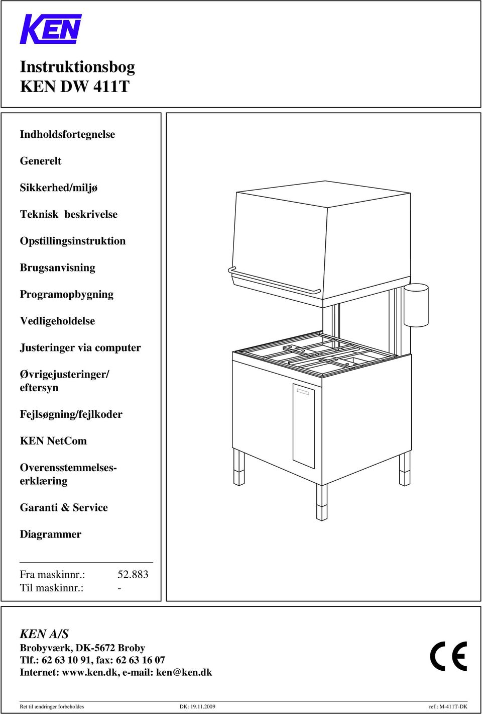 Instruktionsbog KEN DW 411T - PDF Free Download