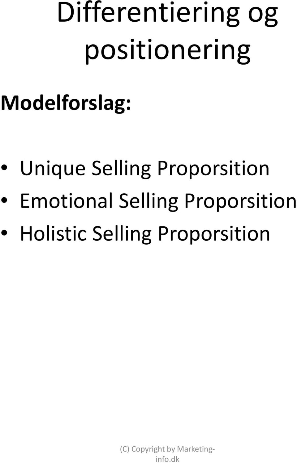 Proporsition Emotional Selling