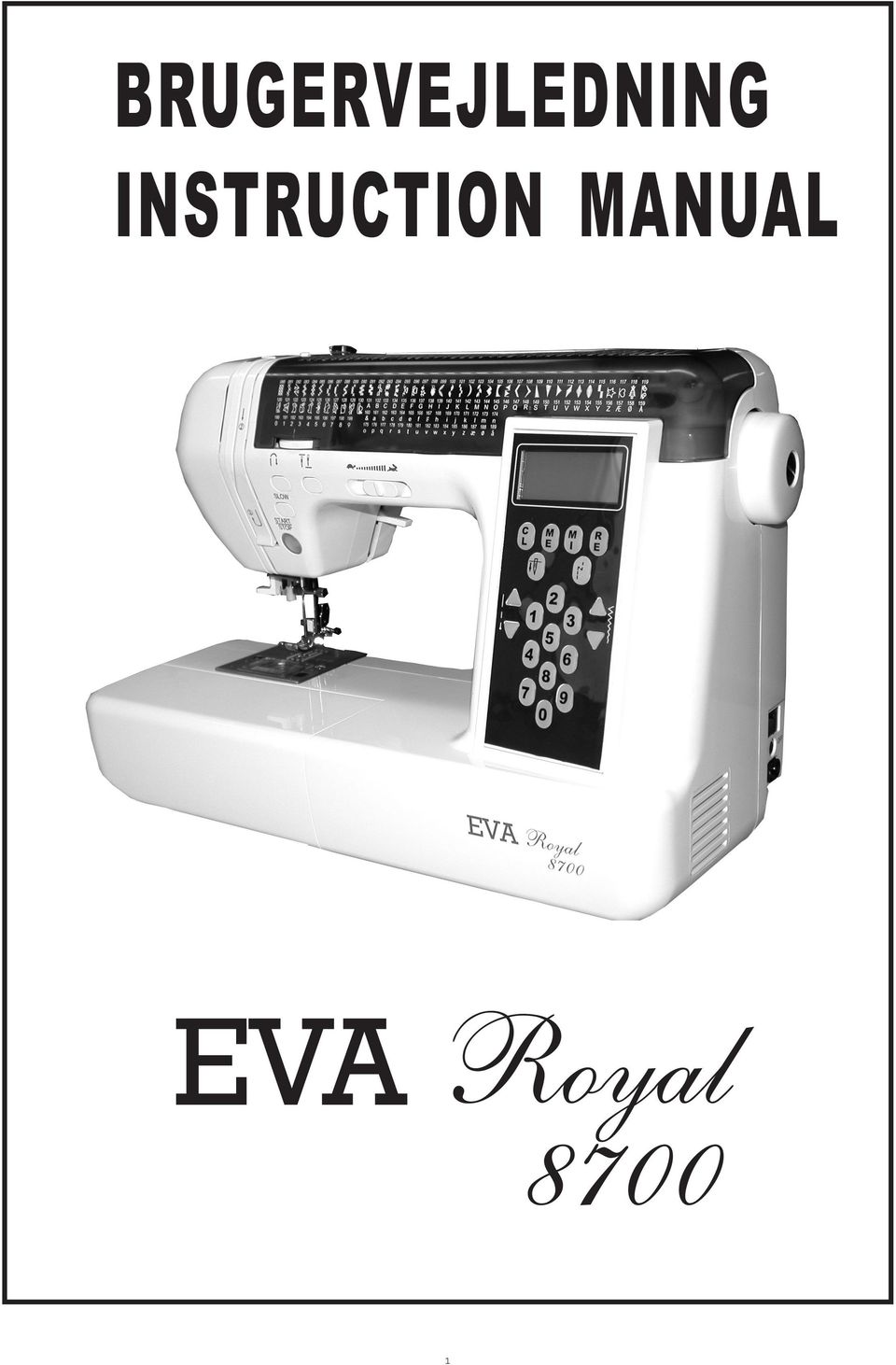 BRUGERVEJLEDNING INSTRUCTION MANUAL. EVA Royal PDF Gratis download