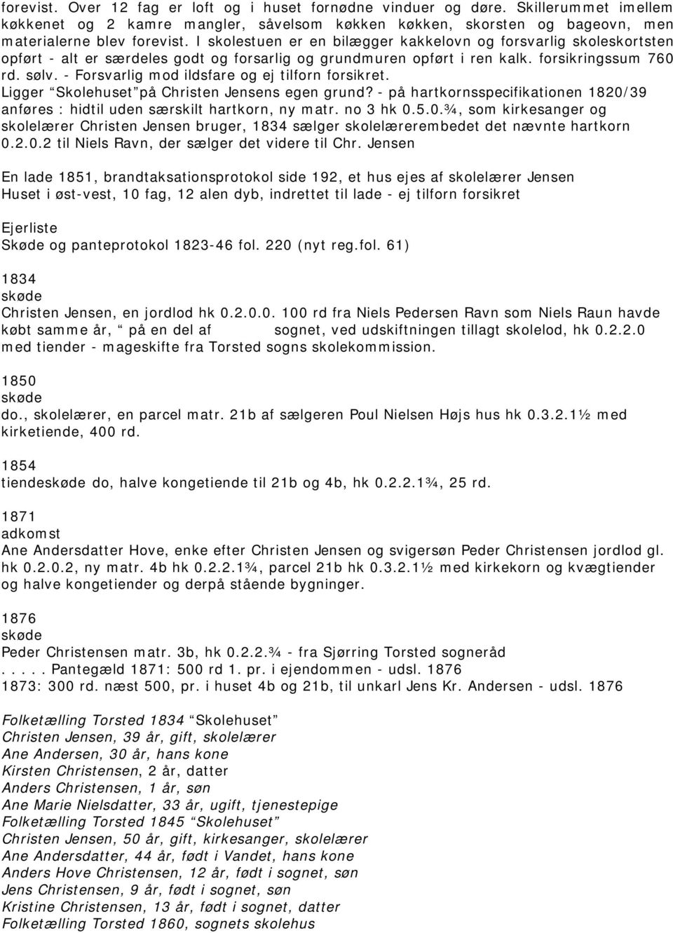 Komplet oversigt over Torsted-ejendommenes historie - PDF Gratis download