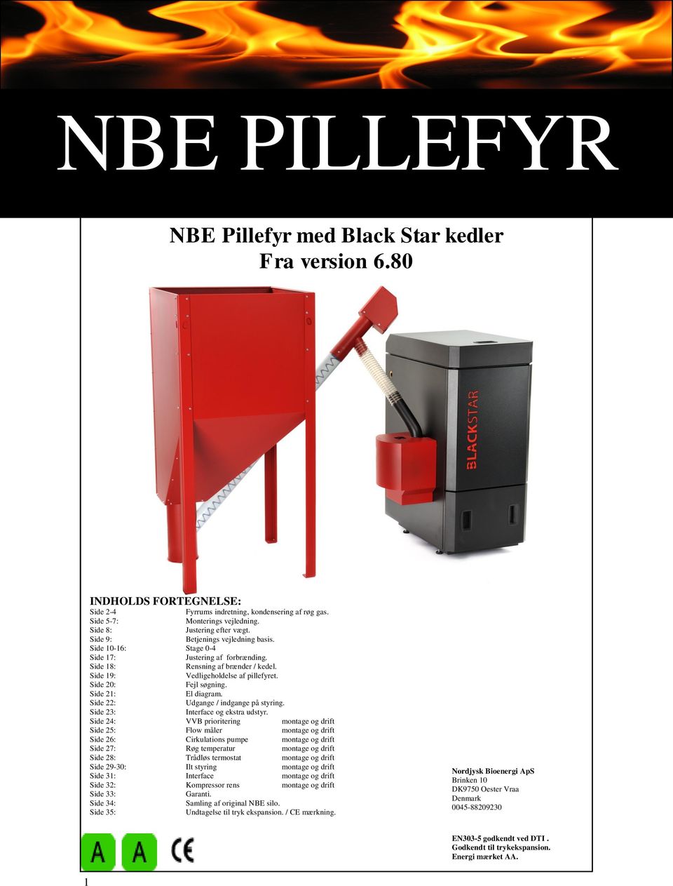 NBE PILLEFYR. NBE Pillefyr med Black Star kedler Fra version PDF Gratis  download