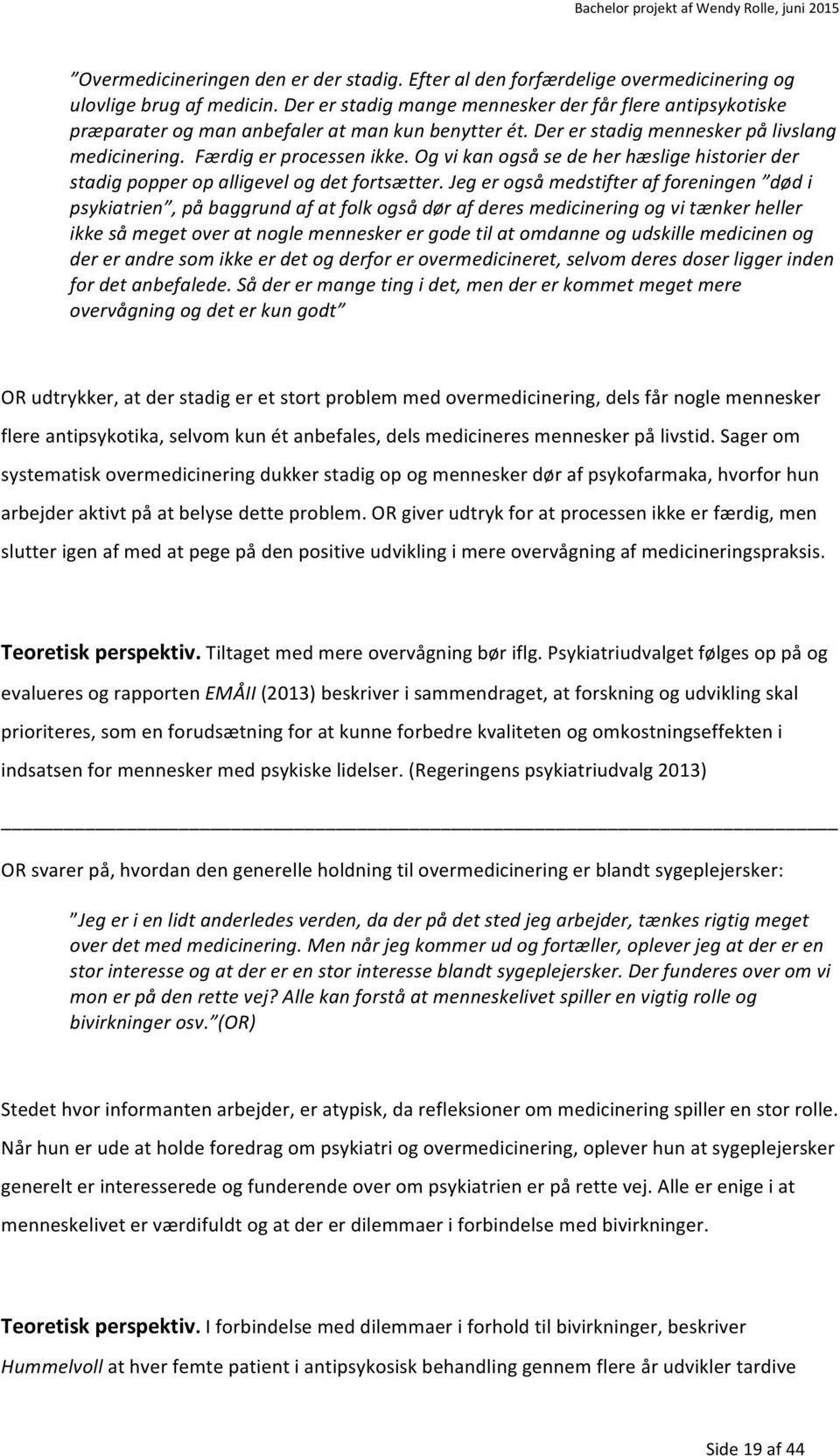 Overmedicinering i psykiatrien? - PDF Gratis download