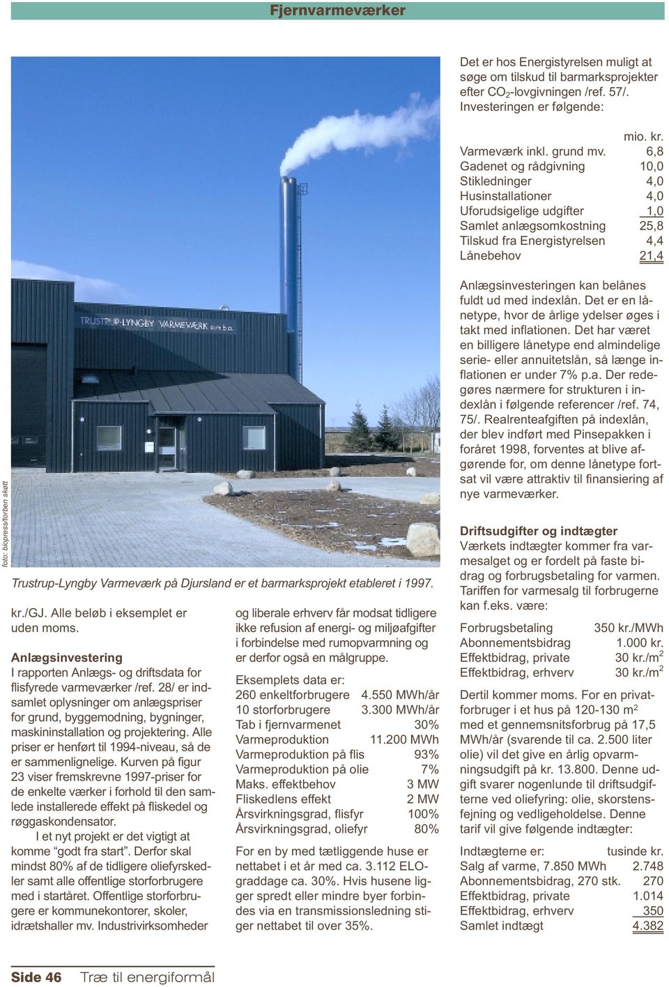 skøtt Trustrup-Lyngby Varmeværk på Djursland er et barmarksprojekt etableret i 1997. kr./gj. Alle beløb i eksemplet er uden moms.