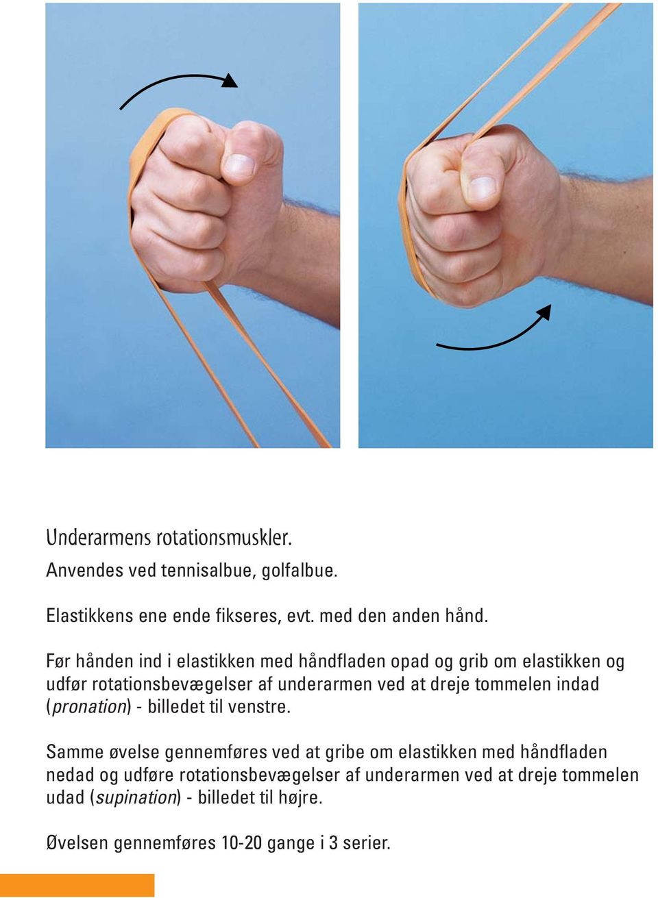 Træning med elastik. Øvelser for albue, hånd og skulder - PDF ...