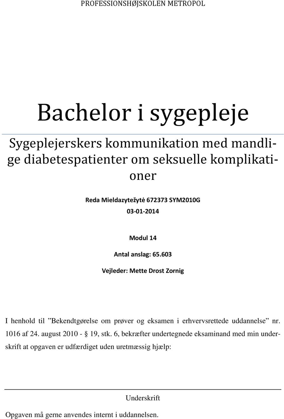 Bachelor i sygepleje - PDF Gratis download
